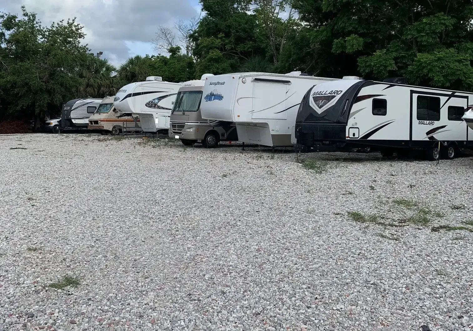 RV storage lot at the Leo Kidd location